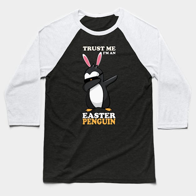 EASTER BUNNY DABBING - EASTER PENGUIN Baseball T-Shirt by Pannolinno